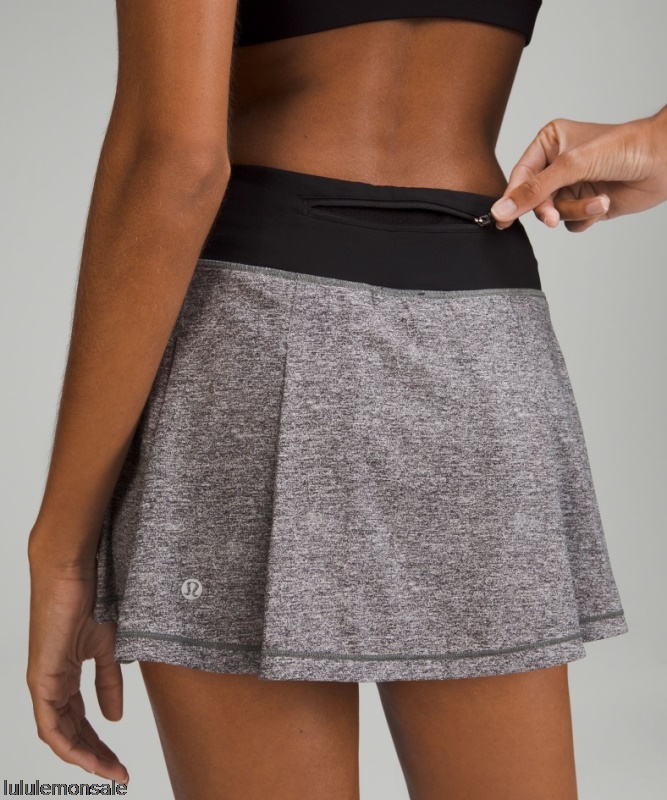 Lululemon Damen DELULU383 | Heather Lux Multi Black Pace Rival Rock Mit Mittlerer Leibhöhe